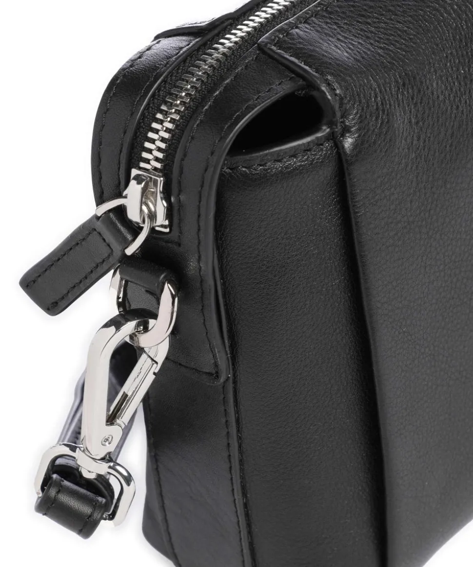 Bali Umhängetasche weiches Rindsleder schwarz