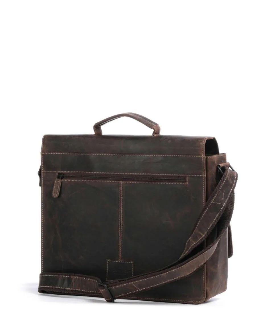 Baltimore 6 Aktentasche Leder dunkelbraun