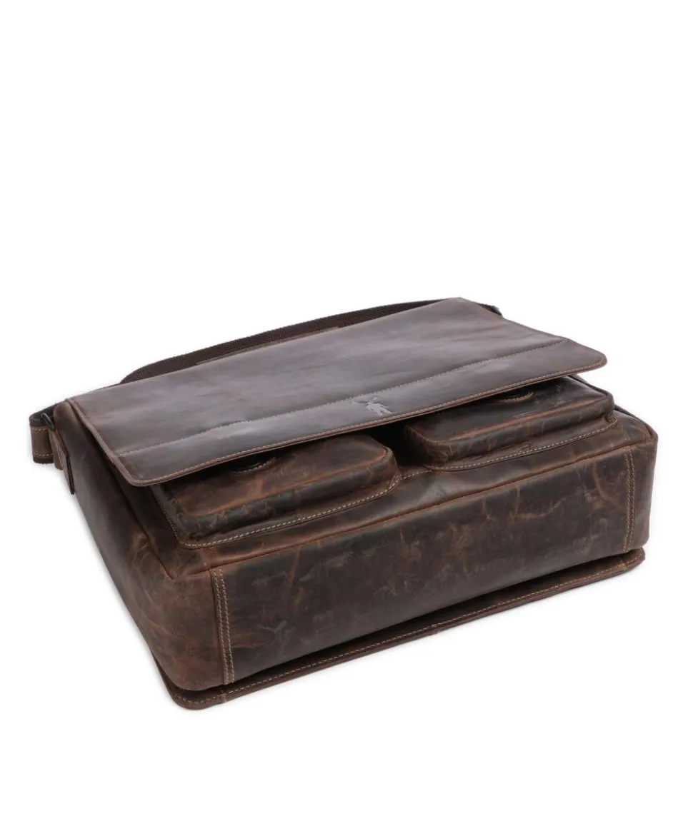 Baltimore 6 Aktentasche Leder dunkelbraun