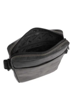 Baltimore 2 Umhängetasche Leder anthrazit