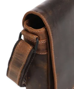 Baltimore 3 Umhängetasche Leder cognac