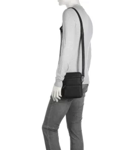 Baltimore 11 Umhängetasche Leder schwarz