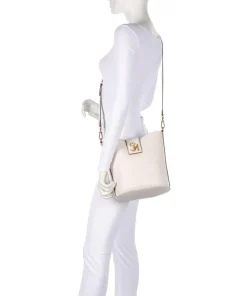 BARRIE Bucket bag Lederimitat elfenbein