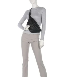 Basic Umhängetasche Büffelleder schwarz