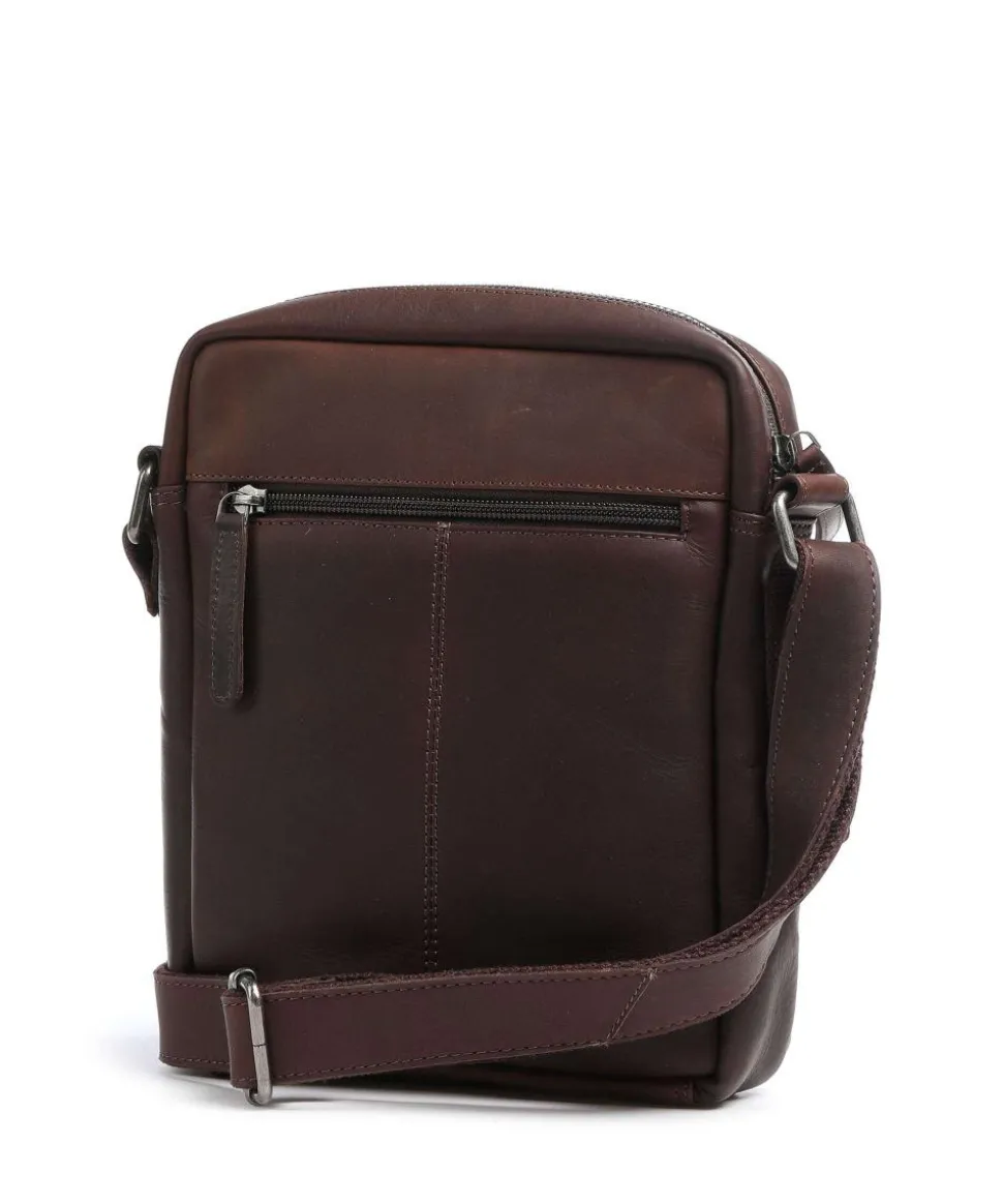 Bath Umhängetasche Pull-Up Rindsleder dunkelbraun