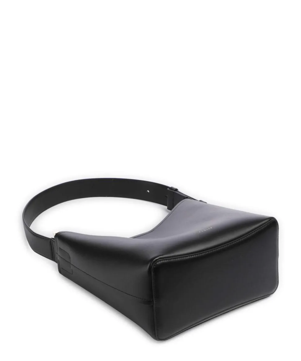 Bathurst Mews Beuteltasche genarbtes Rindsleder schwarz