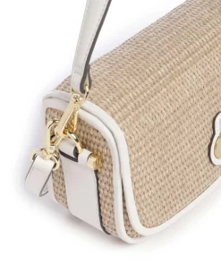 Bathurst Mews Schultertasche Kunststoff beige/weiß