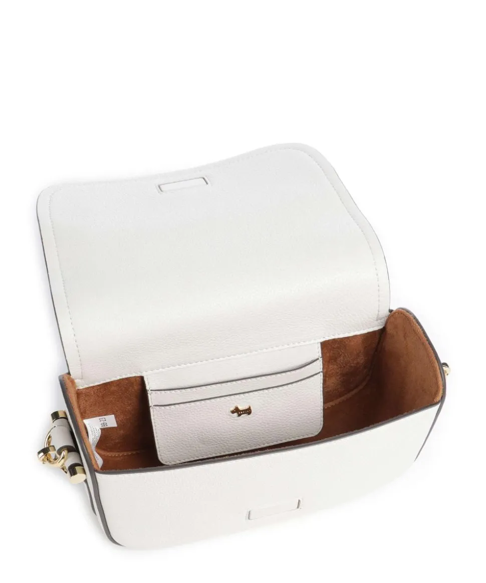 Bathurst Mews Schultertasche genarbtes Rindsleder elfenbein