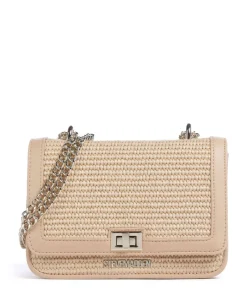 BBIGMONA Schultertasche Papier, Lederimitat natur