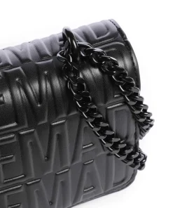 BCARBON Schultertasche Lederimitat schwarz