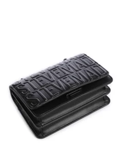 BCARBON Schultertasche Lederimitat schwarz