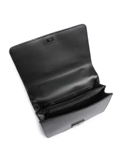 BCARBON Schultertasche Lederimitat schwarz