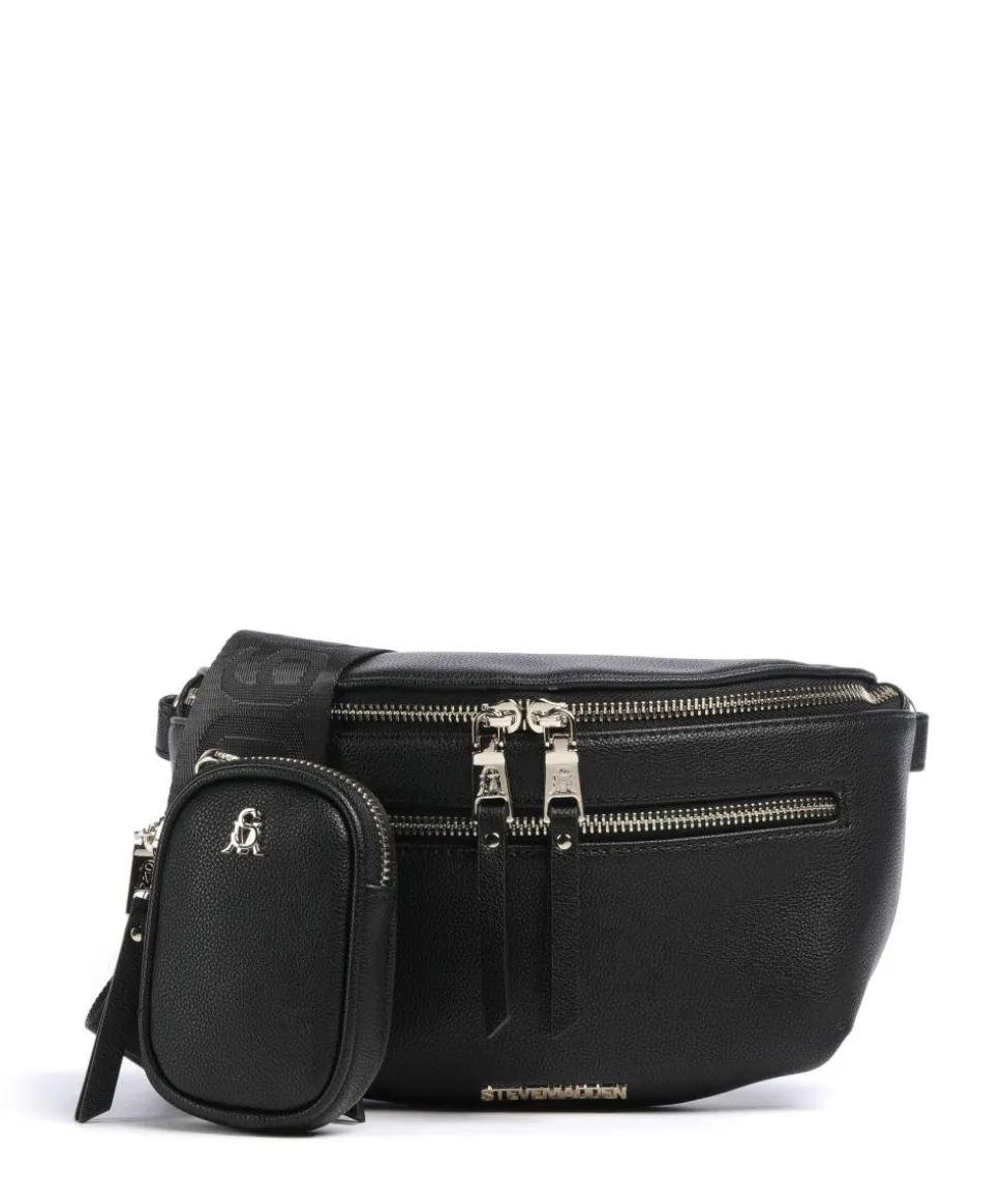 BCLARKE Umhängetasche Lederimitat schwarz