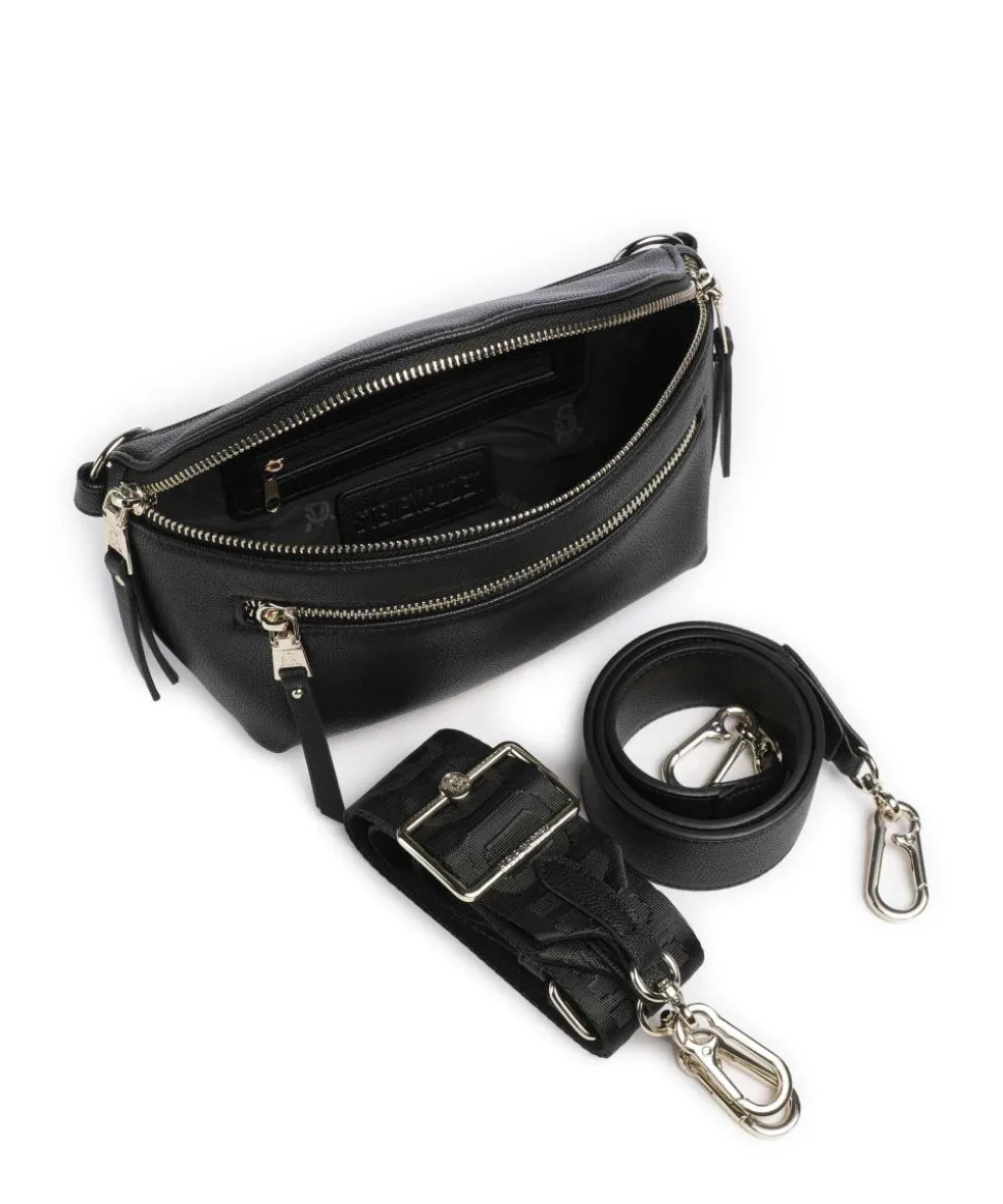 BCLARKE Umhängetasche Lederimitat schwarz