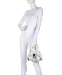 BDIEGO Handtasche Lederimitat, recyceltes Polyester weiß