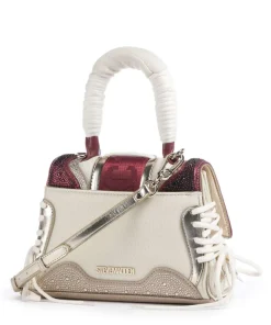 BDIEGO-R Handtasche Lederimitat, recyceltes Polyester beige/rot