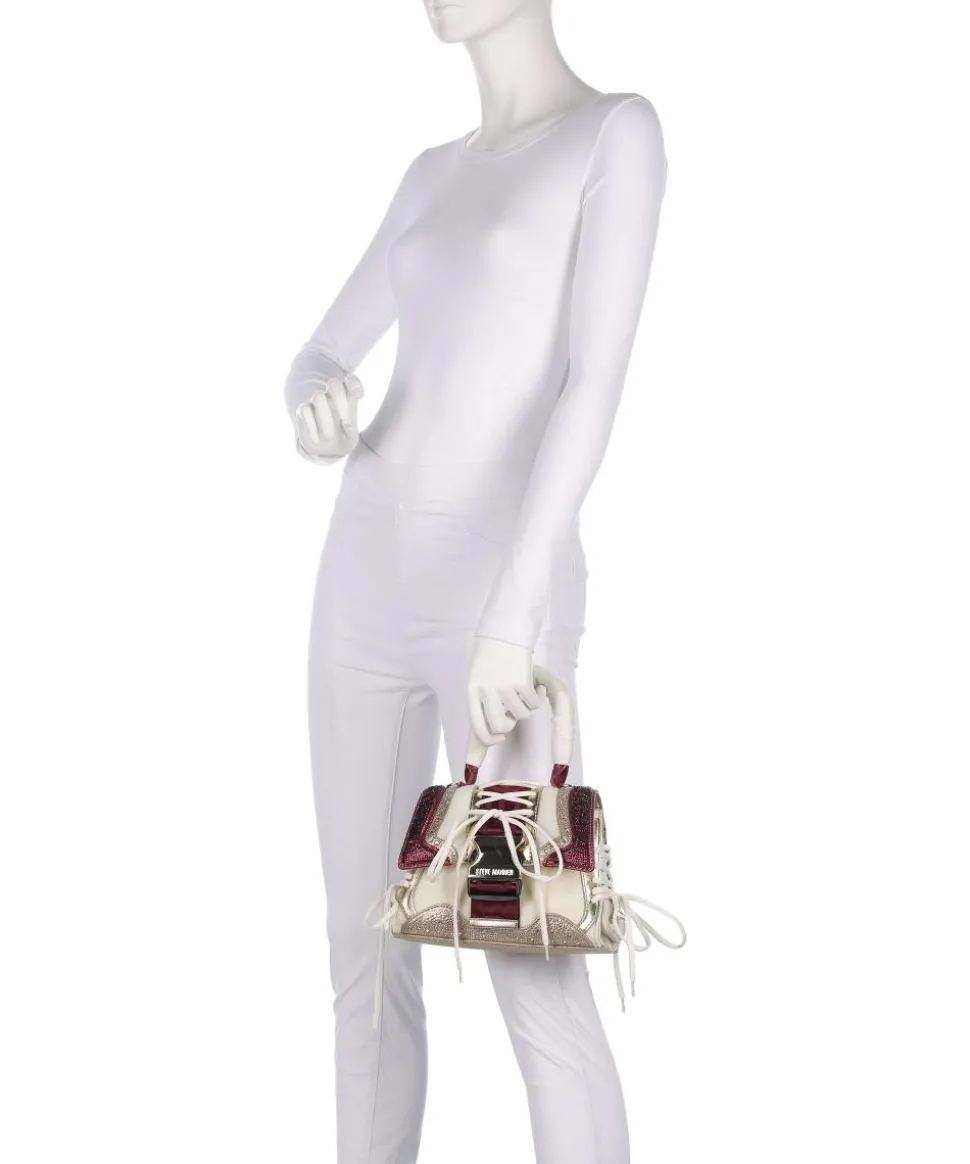 BDIEGO-R Handtasche Lederimitat, recyceltes Polyester beige/rot