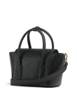 Beat Double Handtasche genarbtes Rindsleder schwarz