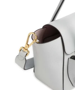 Beat Double Handtasche genarbtes Rindsleder hellblau