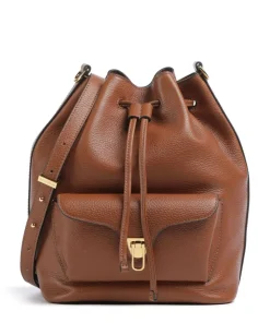 Beat Generation Bucket bag genarbtes Rindsleder braun