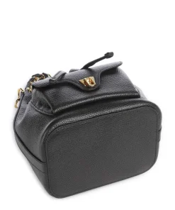 Beat Generation Bucket bag genarbtes Rindsleder schwarz