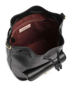 Beat Generation Bucket bag genarbtes Rindsleder schwarz