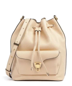 Beat Generation Bucket bag genarbtes Rindsleder natur