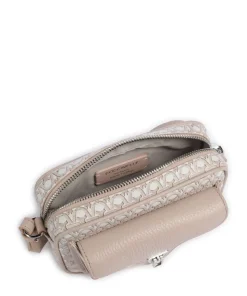 Beat Monogram Umhängetasche Baumwolle weiß