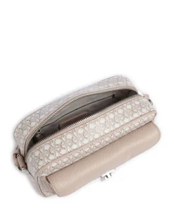 Beat Monogram Umhängetasche Baumwolle weiß