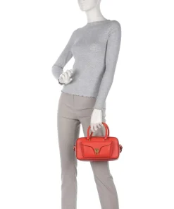 Beat Soft Handtasche genarbtes Leder orange