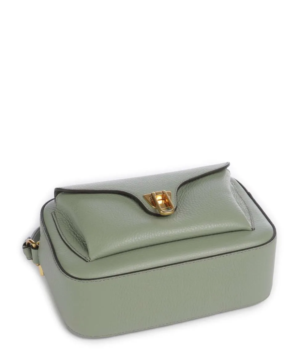 Beat Soft Umhängetasche genarbtes Rindsleder graugrün