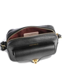 Beat Soft Umhängetasche genarbtes Rindsleder schwarz