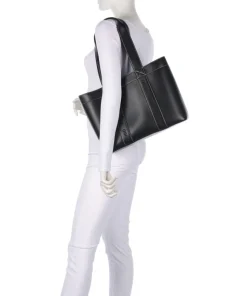 Becky Shopper Lederimitat schwarz