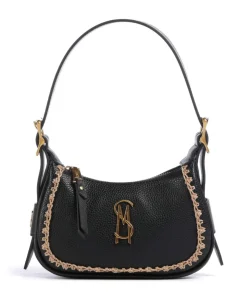 BELIA Schultertasche Lederimitat schwarz