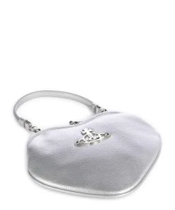 Belle Heart Frame Re-Vegan Grain Schultertasche Lederimitat silber