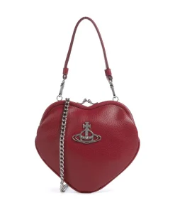 Belle Heart Frame Re-Vegan Grain Schultertasche Lederimitat dunkelrot