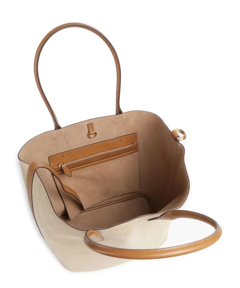 Bellport Medium Shopper aufgerautes Rindsleder natur