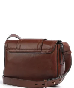 Benedetta Umhängetasche fein genarbtes Rindsleder braun