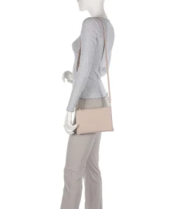 Best Umhängetasche genarbtes Leder nude