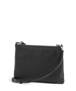 Best Umhängetasche genarbtes Leder schwarz