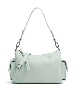 Bestie Schultertasche recyceltes Leder mintgrün