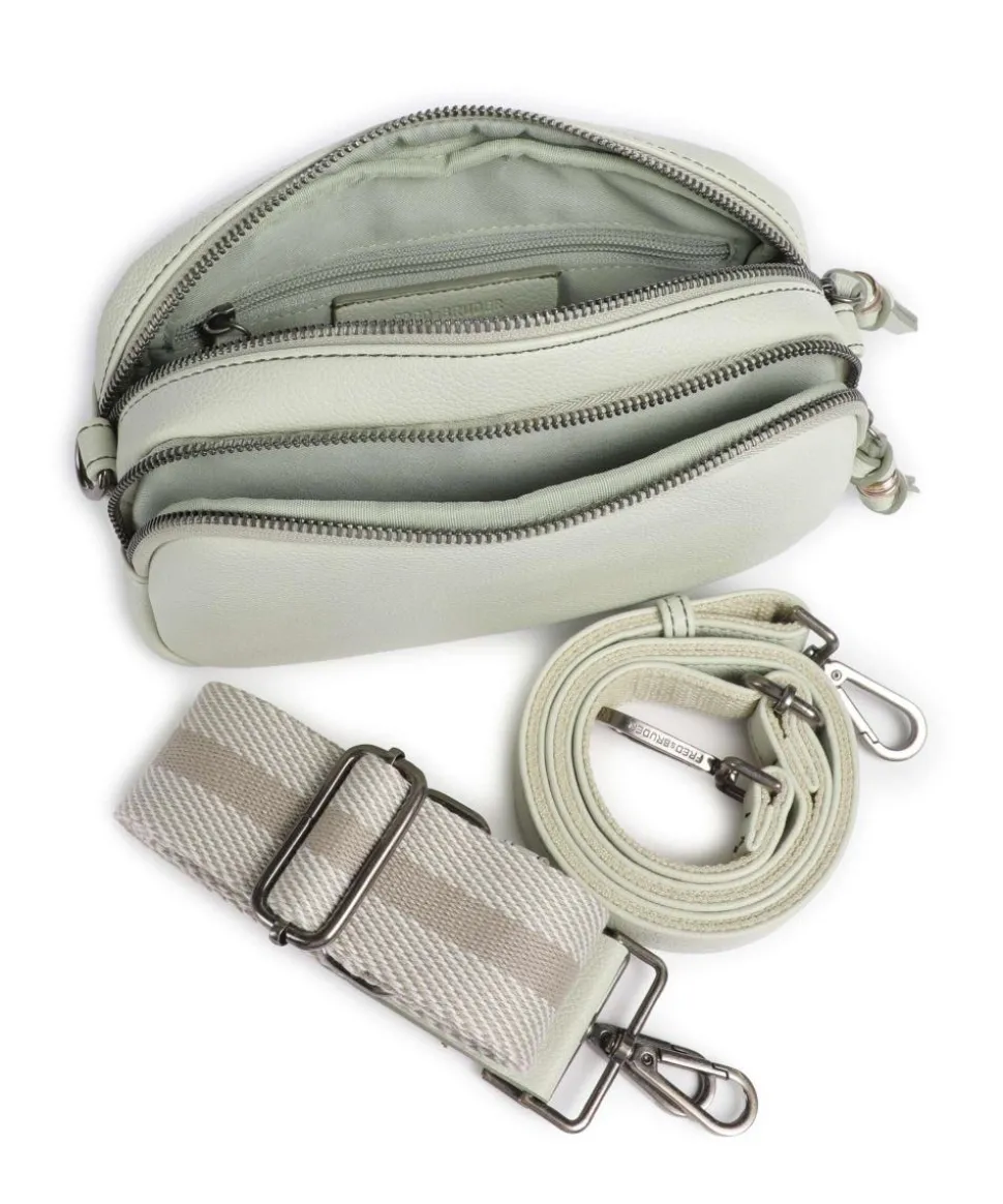 Bestie Umhängetasche recyceltes Leder, Polyurethane mintgrün