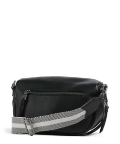 Bestie Umhängetasche recyceltes Leder schwarz