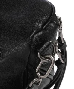 Bestie Umhängetasche recyceltes Leder schwarz