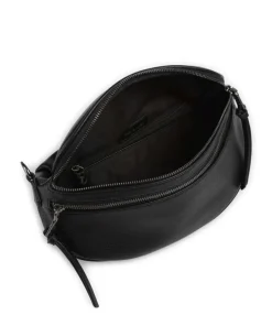 Bestie Umhängetasche recyceltes Leder schwarz