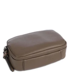 Bestie Umhängetasche recyceltes Leder, Polyurethane braun