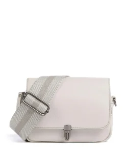 Bestie Umhängetasche recyceltes Leder elfenbein