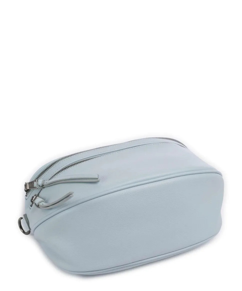 Bestie Umhängetasche recyceltes Leder hellblau