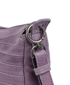 Bestseller Umhängetasche genarbtes Leder lavendel