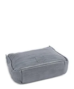 Bestseller Umhängetasche genarbtes Leder blaugrau